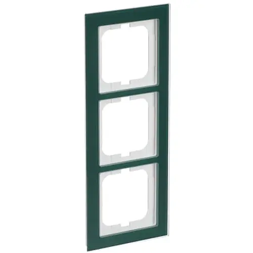 Busch-Jaeger 1723-226 afdekraam 3-voudig Axcent glas avocado