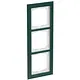 Busch-Jaeger 1723-226 afdekraam 3-voudig Axcent glas avocado
