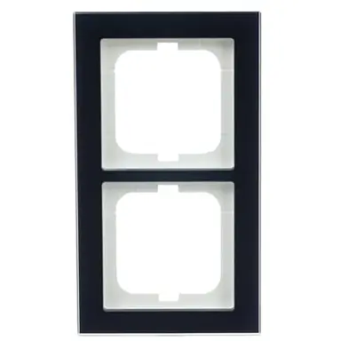 Busch-Jaeger 1722-223 afdekraam 2-voudig Axcent glas paars