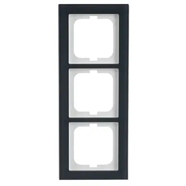 Busch-Jaeger 1723-229 afdekraam 3-voudig Axcent glas oester