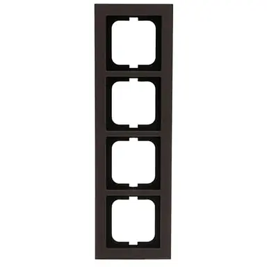 Busch-Jaeger 1724-243 afdekraam 4-voudig Axcent papier bruin