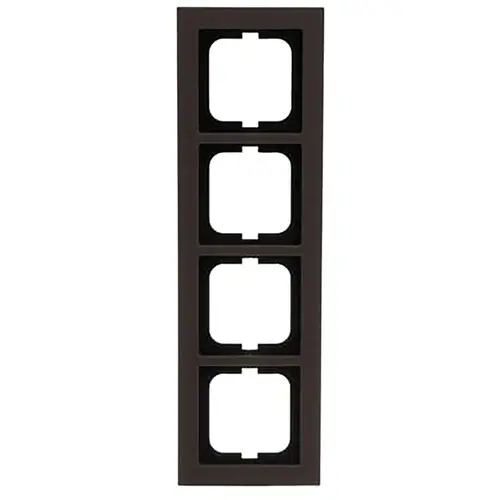 Busch-Jaeger 1724-243 afdekraam 4-voudig Axcent papier bruin