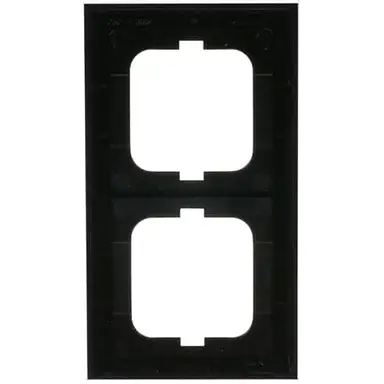 Busch-Jaeger 1722-245 afdekraam 2-voudig Axcent glas zwart