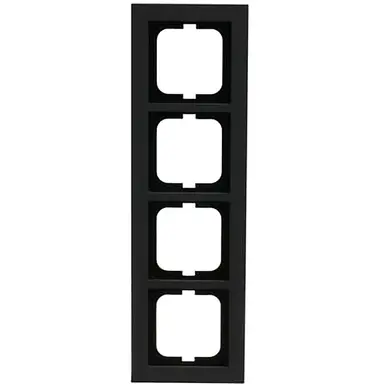 Busch-Jaeger 1724-290 afdekraam 4-voudig Axcent leisteen grijs