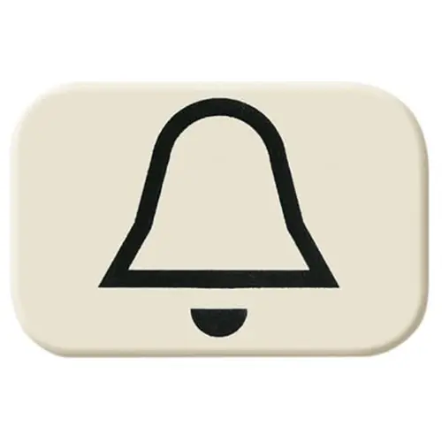 Busch-Jaeger 2525 KI impulsdrukker symbool bel opbouw AP plus creme