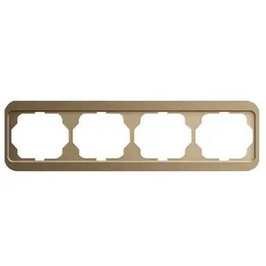 Busch-Jaeger 1724-21 afdekraam 4-voudig horizontaal Alpha Nea brons OP=OP