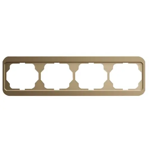 Busch-Jaeger 1724-21 afdekraam 4-voudig horizontaal Alpha Nea brons OP=OP