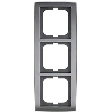 Busch-Jaeger 1723-80 afdekraam 3-voudig Solo mat-chroom