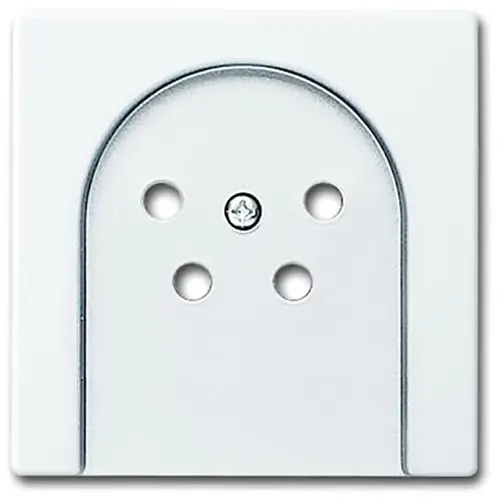 Busch-Jaeger 2767-84-503 centraalplaat voor telefoonstekker 4-pens studiowit