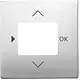 Busch-Jaeger 6435-866 centraalplaat timer/CO2/thermostaat Pure Stainless Steel