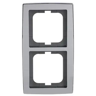 Busch-Jaeger 1722-80G afdekraam 2-voudig Solo chroom glans