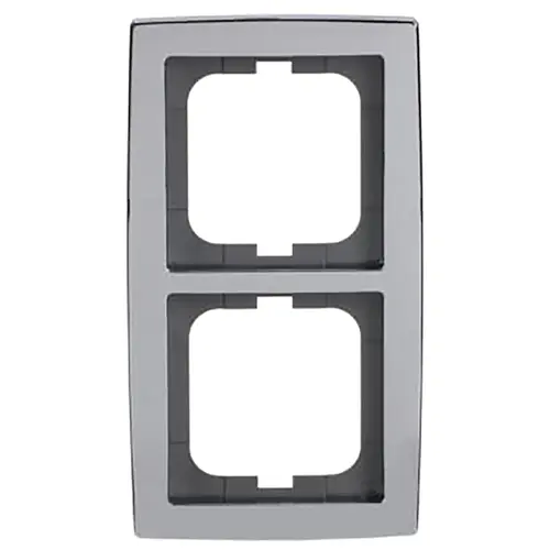 Busch-Jaeger 1722-80G afdekraam 2-voudig Solo chroom glans