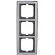 Busch-Jaeger 1723-80G afdekraam 3-voudig Solo chroom glans