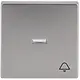 Busch-Jaeger 1789 KI-866 schakelwip met controlevenster en symbool bel Future Linear Pure Stainless Steel
