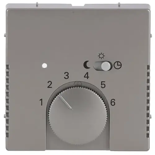 Busch-Jaeger 1795-866 centraalplaat kamerthermostaat Pure Stainless Steel