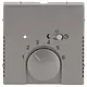 Busch-Jaeger 1795-866 centraalplaat kamerthermostaat Pure Stainless Steel