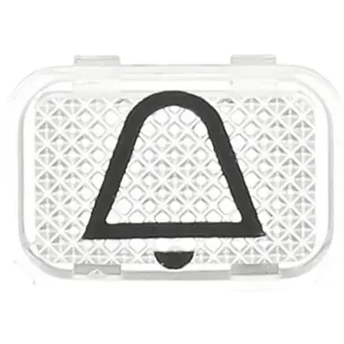 Busch-Jaeger 2145 KI impulsdrukkersymbool bel symbool opbouw AP plus transparant