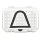 Busch-Jaeger 2145 KI impulsdrukkersymbool bel symbool opbouw AP plus transparant