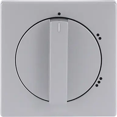 Busch-Jaeger 2542 DR/02-83 draaiknop driestandenschakelaar Future Linear aluzilver mat