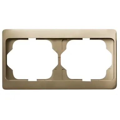 Busch-Jaeger 1722 KA-21 afdekraam 2-voudig horizontaal Alpha Exclusive brons OP=OP