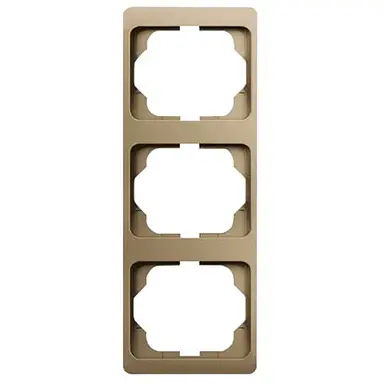 Busch-Jaeger 1733 KA-21 afdekraam 3-voudig verticaal Alpha Exclusive brons OP=OP