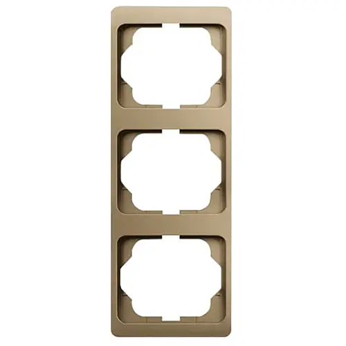 Busch-Jaeger 1733 KA-21 afdekraam 3-voudig verticaal Alpha Exclusive brons OP=OP