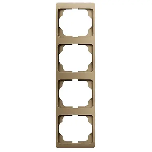 Busch-Jaeger 1734 KA-21 afdekraam 4-voudig verticaal Alpha Exclusive brons OP=OP