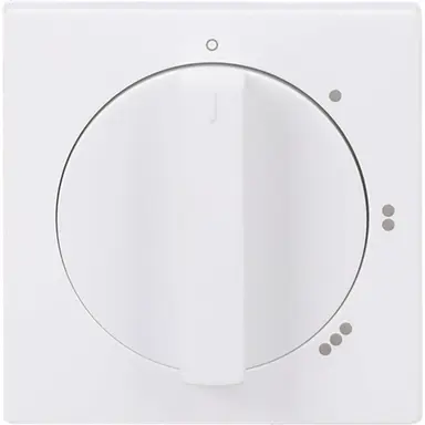 Busch-Jaeger 2542 DR/01-884 draaiknop driestandenschakelaar met nulstand Future Linear studiowit mat