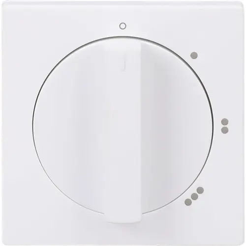 Busch-Jaeger 2542 DR/01-884 draaiknop driestandenschakelaar met nulstand Future Linear studiowit mat