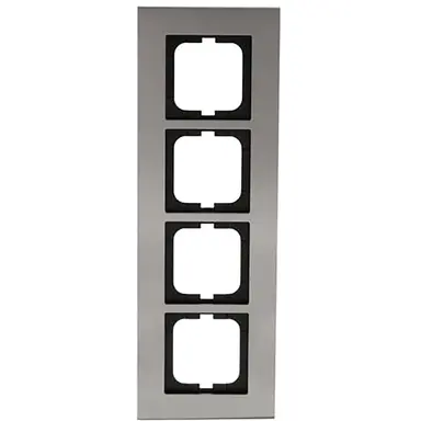 Busch-Jaeger 1724-860 afdekraam 4-voudig Carat edelstaal