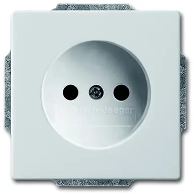 Busch-Jaeger 2300 UCRKS-82-503 wandcontactdoos zonder randaarde kindveilig Future Linear creme glanzend