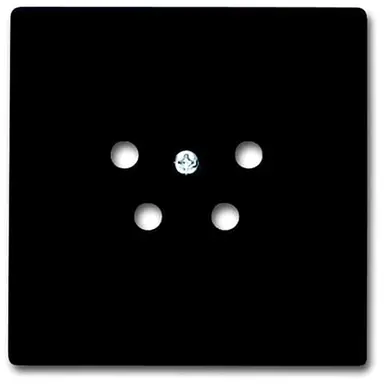 Busch-Jaeger 2767-885-503 centraalplaat voor telefoonstekker 4-pens zwart mat