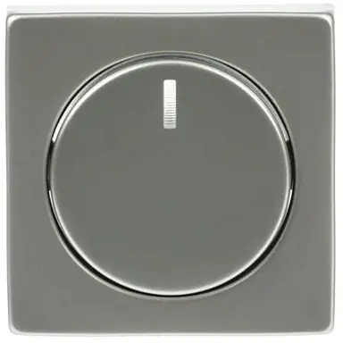 Busch-Jaeger 6540-866-102 dimmerknop draai/drukdimmer Pure Stainless Steel