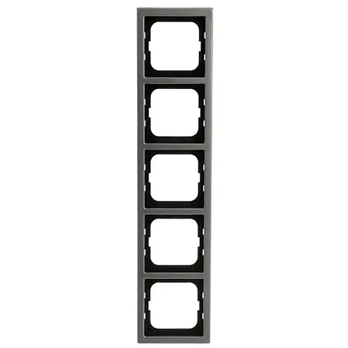 Busch-Jaeger 1725-866K afdekraam 5-voudig Pure Stainless Steel