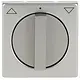 Busch-Jaeger 1740-866 draaiknop jaloezieschakelaar Pure Stainless Steel