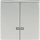 Busch-Jaeger 6545-866 dimmerknop serietastdimmer Pure Stainless Steel
