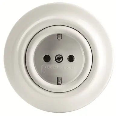 Busch-Jaeger 20 EUJ-64 wandcontactdoos randaarde porselein Decento