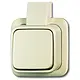Busch-Jaeger 2601/6 APJ wisselschakelaar K/P-25 opbouw AP plus creme
