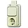 Busch-Jaeger 2601/6/2300 EAPJ combinatie wisselschakelaar/wandcontactdoos met randaarde K/P-25 opbouw AP plus creme