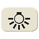 Busch-Jaeger 2525 LI-10 impulsdrukker nalichtend symbool licht opbouw AP plus creme