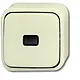 Busch-Jaeger 2601/6 SKAP/11-503 wisselschakelaar controlevenster opbouw AP plus creme