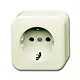 Busch-Jaeger 2300 EAP/11-503 wandcontactdoos randaarde opbouw AP plus creme