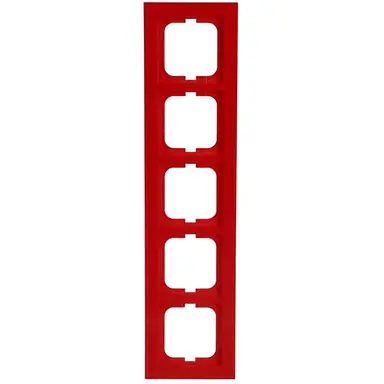 Busch-Jaeger 1725-287 afdekraam 5-voudig Axcent rood