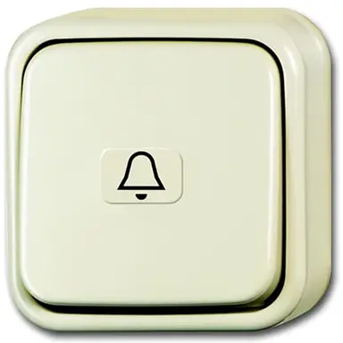 Busch-Jaeger 2621APKI206/11-503 wip-impulsdrukker wissel 1-polig opbouw AP plus creme