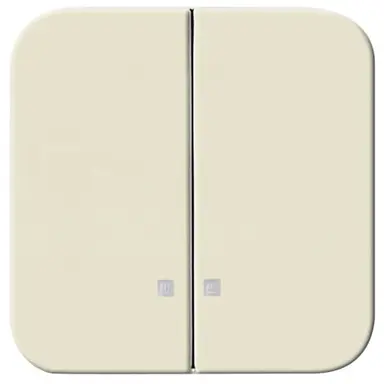 Busch-Jaeger 2505 K-212 schakelwip 2-voudig controlevenster Standaard SI