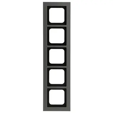 Busch-Jaeger 1725-270 afdekraam 5-voudig Axcent platin