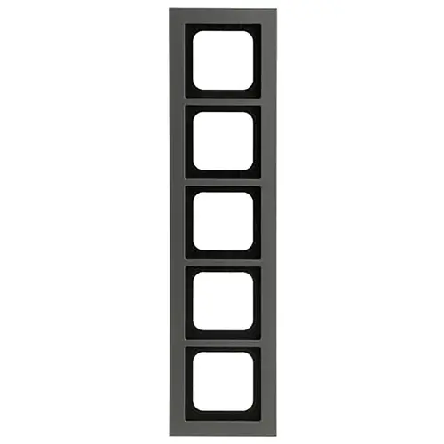 Busch-Jaeger 1725-270 afdekraam 5-voudig Axcent platin