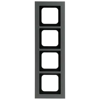 Busch-Jaeger 1724-270 afdekraam 4-voudig Axcent platin