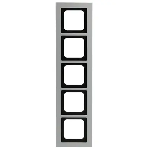 Busch-Jaeger 1725-276 afdekraam 5-voudig Axcent titanium