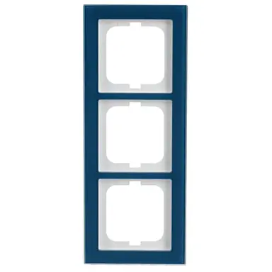 Busch-Jaeger 1723-228 afdekraam 3-voudig Axcent glas oceaan